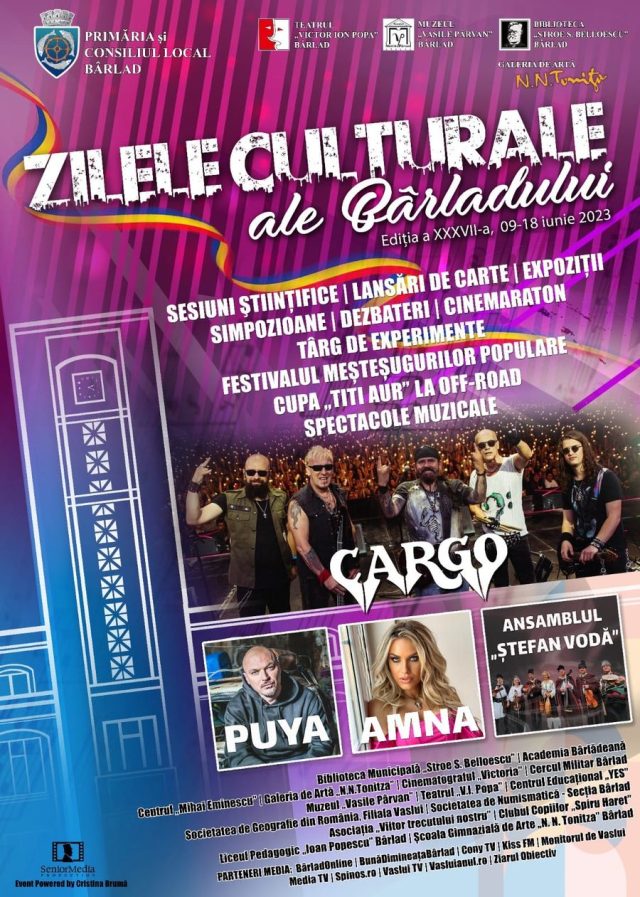 Încep Zilele Culturale ale Bârladului, ediția a XXXVII-a!