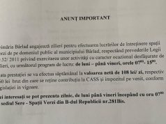 Angajări la Sere-Spații verzi Bârlad