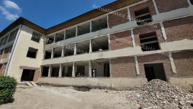 Stadiul lucrărilor de reabilitare a Liceului ”Cuza”