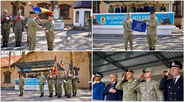 Primarul Dumitru Boroș, prezent la ceremonia de predare-primire a comenzii Regimentului 52 Artilerie ”General Alexandru Tell” Bârlad