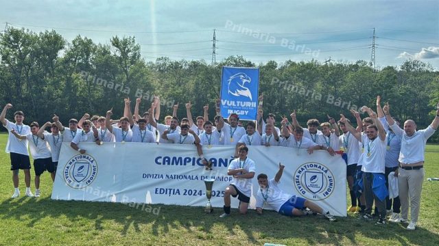 Echipa de rugby U18 a CSS Bârlad, campioană națională pentru al treilea an consecutiv!