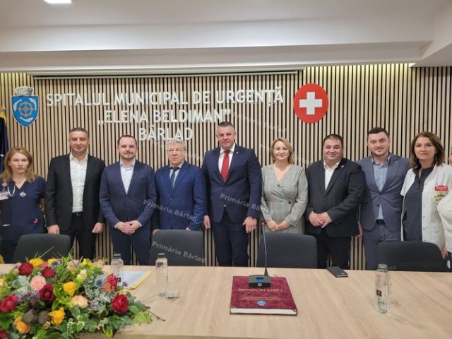 Alexandru Rogobete, ministrul Sănătății, în vizită la Bârlad. Spitalul va patrona două centre de importanță regională: pentru pacienții cu AVC și pentru terapia durerii