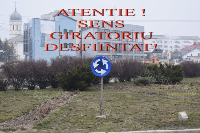 Sensul giratoriu de la Podul Pescăriei a fost desființat