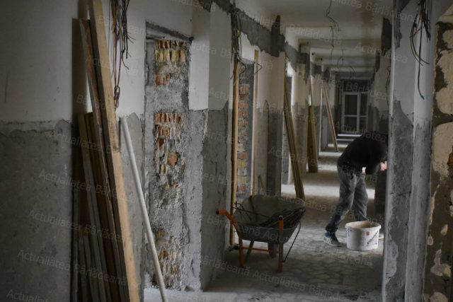 Lucrările de reabilitare a secției Pediatrie (fostul Spital de copii), reluate