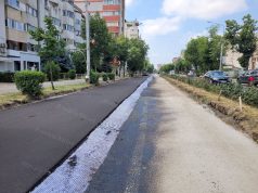 A început turnarea covorului asfaltic pe primul tronson aflat în lucru în cadrul proiectului de reabilitare și modernizare a Bulevardului Republicii