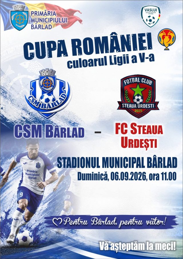 Ne întâlnim la meci! CSM Bârlad face duminică primul pas într-o competiție oficială!