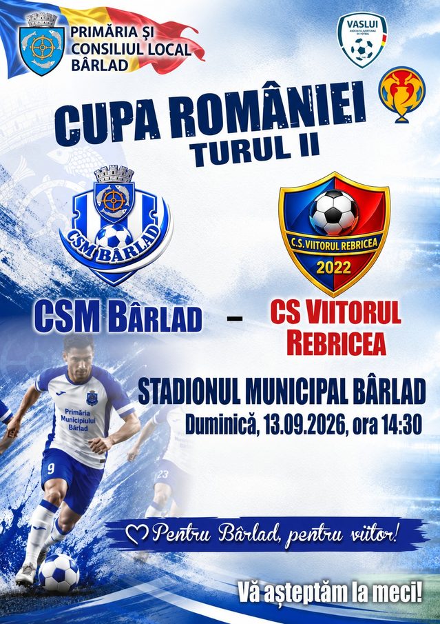 CONTINUĂM ÎMPREUNĂ! URMEAZĂ TURUL II AL CUPEI ROMÂNIEI!