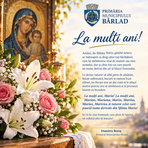 La mulți ani, tuturor sărbătoriților zilei de 8 septembrie!