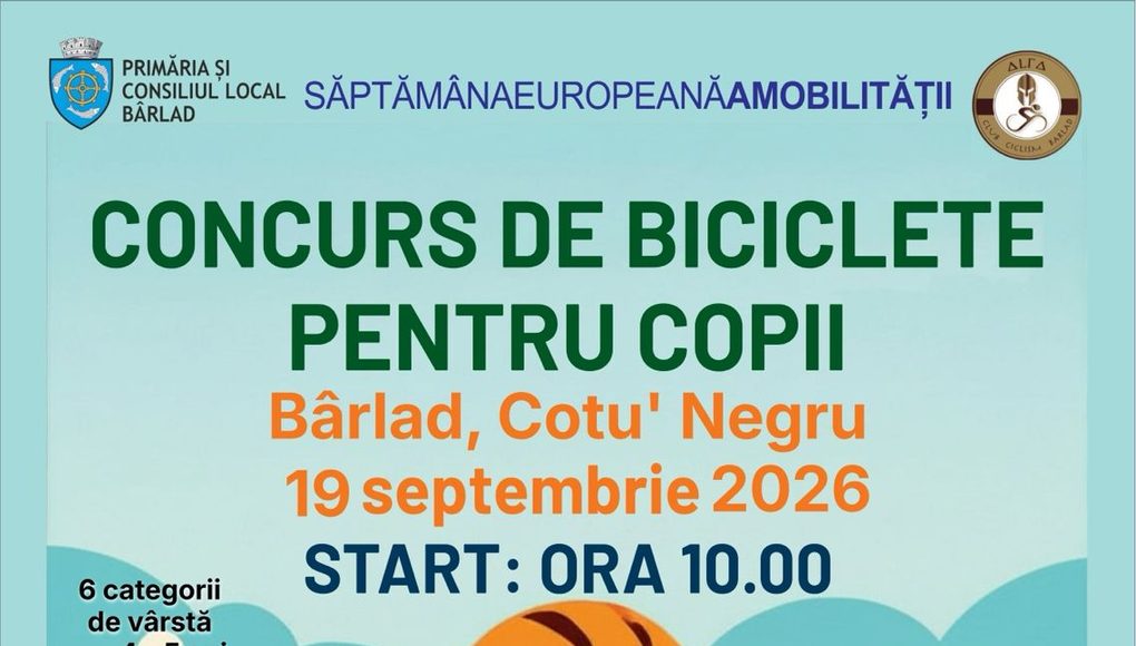 Sâmbătă, 19 septembrie, toți copiii sunt invitați la mișcare!