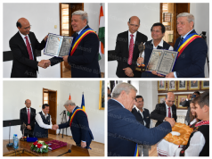 Bârladul consolidează legăturile cu India. Distincții onorifice pentru ambasadorul Manoj Kumar Mohapatra și Prof. Dr. Achyuta Samanta