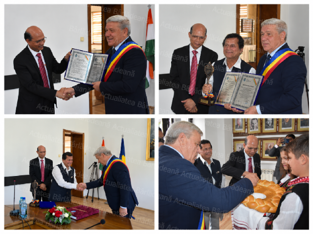 Bârladul consolidează legăturile cu India. Distincții onorifice pentru ambasadorul Manoj Kumar Mohapatra și Prof. Dr. Achyuta Samanta