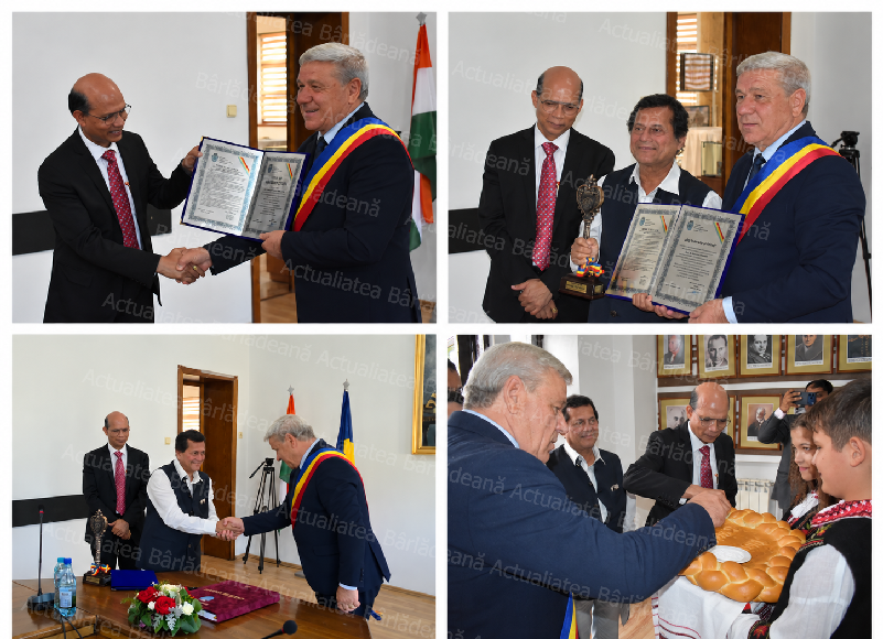 Bârladul consolidează legăturile cu India. Distincții onorifice pentru ambasadorul Manoj Kumar Mohapatra și Prof. Dr. Achyuta Samanta