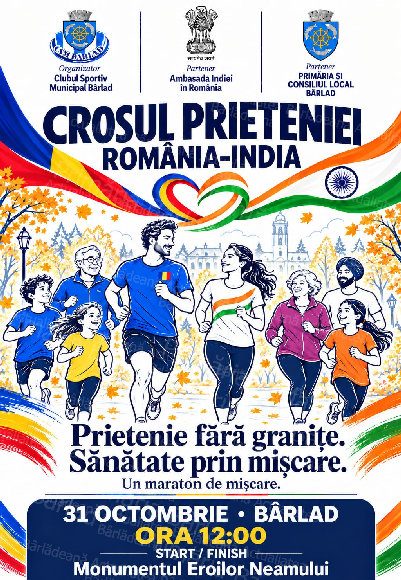 Crosul Prieteniei România–India”, la Bârlad. Evenimentul continuă o relație tot mai strânsă între oraș și Ambasada Indiei